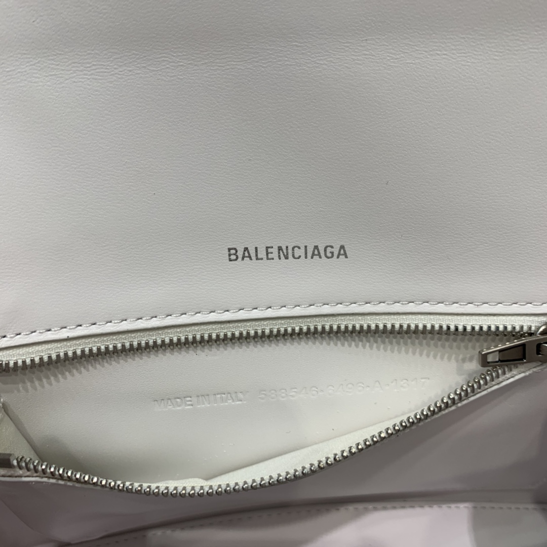 Balenciaga Hourglass XS Handbag Graffiti Shoulder Bag White